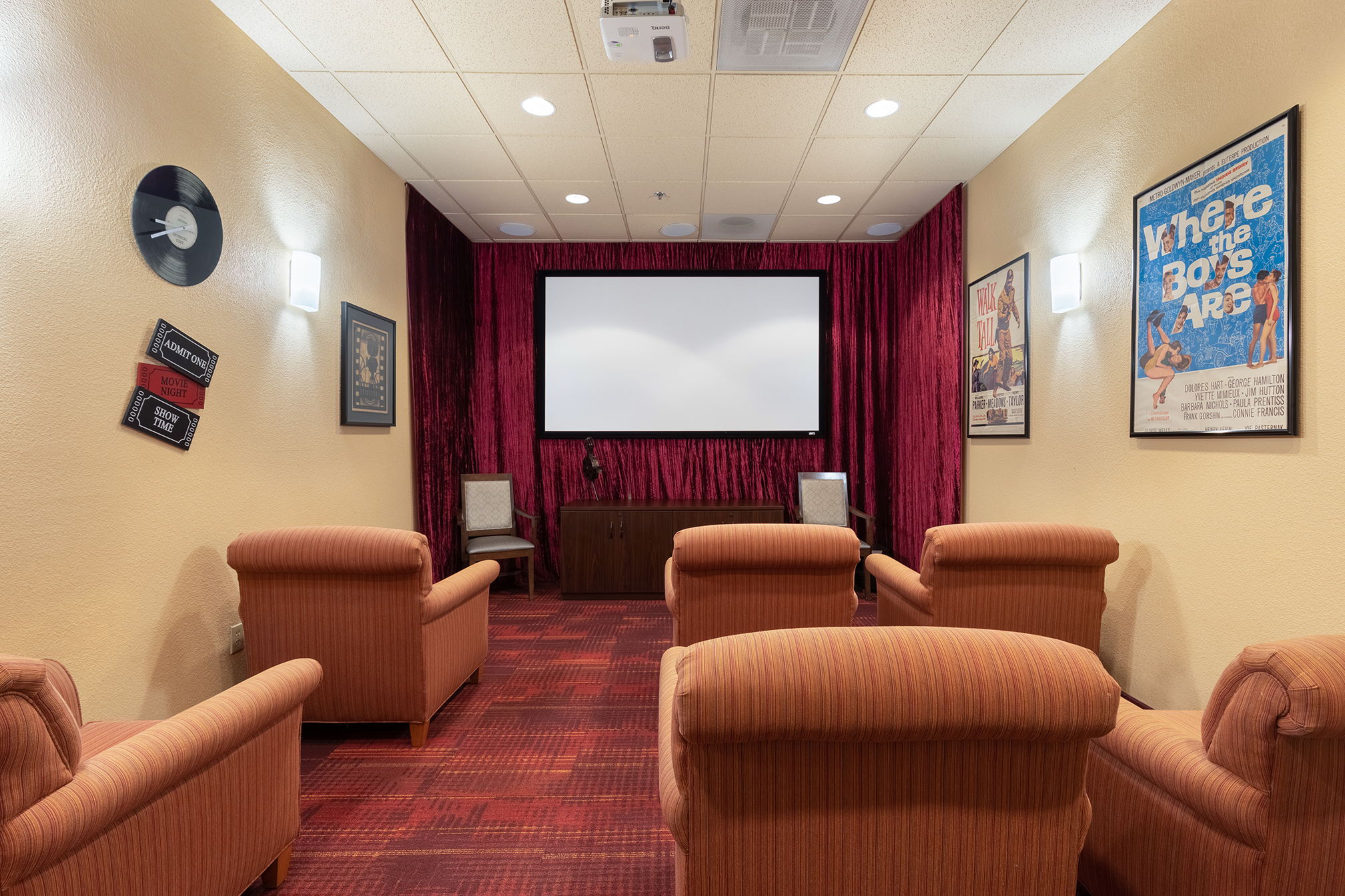 Theatre room with comfy chairs at Solterra at Chandler
