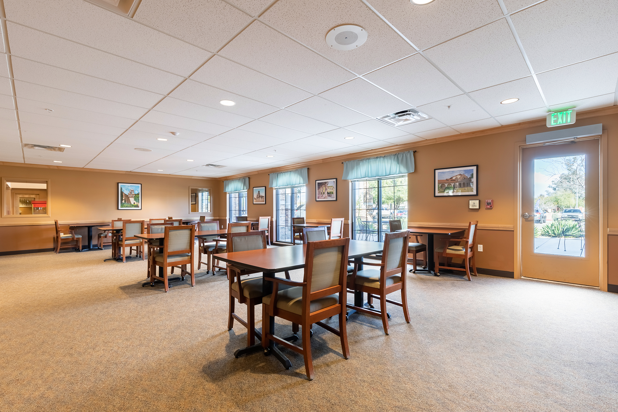Spacious and open dining area at The Mission at Agua Fria