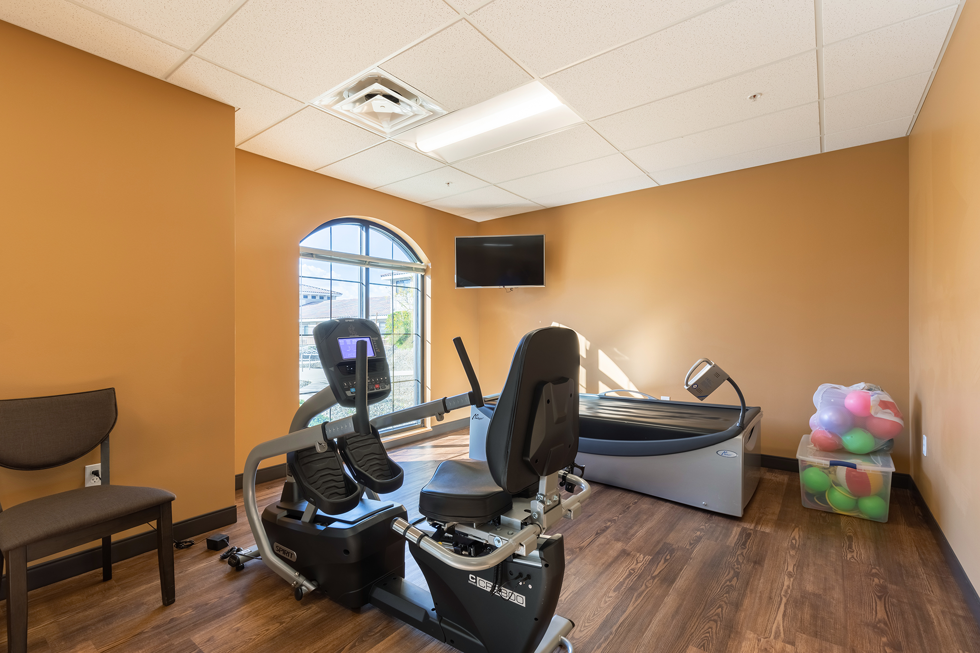 Exercise room with equipment and hydro massage at The Mission at Agua Fria